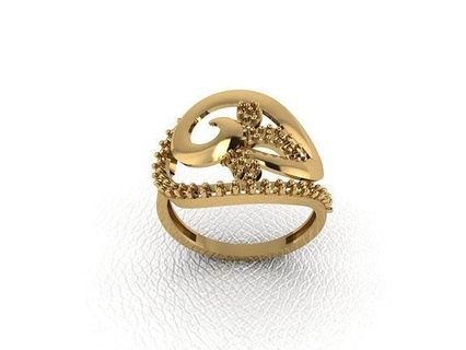 Ring 563 Gold Mode Schönheit Diamant Hochzeit Juwel Schmuck Anhänger Verlobungsring Ehe Platin druckbar Engagement Silber Feier Ringe 3d print model - Mito3D