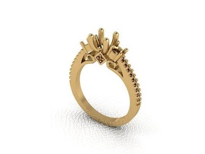 ring 57 gold mode schönheit diamant hochzeit juwel schmuck anhänger verlobungsring ehe platin druckbar engagement silber feier ringe 3d print model - Mito3D