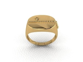anillo 58 oro Moda belleza diamante Boda joya joyería colgante pendiente compromiso matrimonio platino imprimible plata celebracion 3d print model - Mito3D