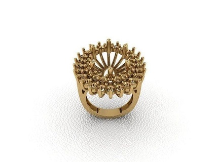 anillo 589 oro Moda belleza diamante Boda joya joyería colgante pendiente compromiso matrimonio platino imprimible plata celebracion anillos 3d print model - Mito3D