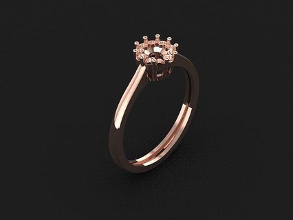 yüzük 591 altın moda güzellik elmas düğün mücevher takı kolye nişan yüzüğü evlilik platin yazdırılabilir gümüş kutlama yüzükler 3d print model - Mito3D