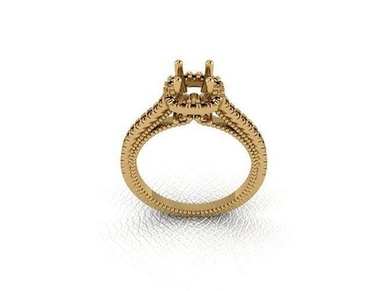 squillare 594 oro moda bellezza diamante nozze gioiello gioielleria pendente anello fidanzamento matrimonio platino stampabile argento gemma celebrazione anelli 3d print model - Mito3D