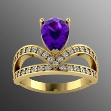 ring 59 schmuck gold juwel silber brillant diamant hochzeit mode finger sterling saphir ringe rubin platin schönheit 3d print model - Mito3D