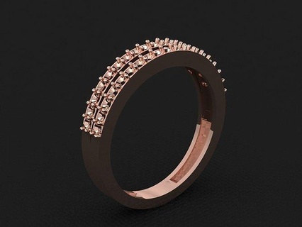 anillo 599 oro Moda belleza diamante Boda joya joyería colgante pendiente compromiso matrimonio platino imprimible plata celebracion moda anillos 3d print model - Mito3D