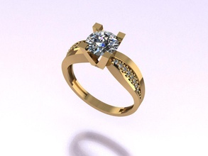 squillare 59 oro moda sterlina stampabile bellezza diamante nozze fidanzamento gioielleria argento platino brillante gemma zaffiro abbigliamento rubino anelli 3d print model - Mito3D