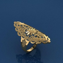 Ring 60 Gold Mode druckbar Schönheit Diamant Hochzeit Engagement Schmuck Silber Juwel Halskette Platin brillant Saphir 3d print model - Mito3D