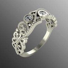 bague 60 bijoux or gemme argent bijou brillant diamant mariage mode doigt sterling saphir anneaux rubis platine 3d print model - Mito3D