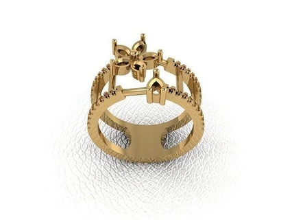 ring 608 gold fashion beauty diamond wedding jewel jewellery jewelry pendant engagementring marriage platinum printable engagement silver gem celebration rings 3d print model - Mito3D