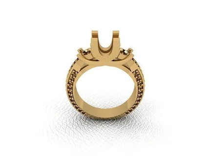 Ring 610 Gold Mode Schönheit Diamant Hochzeit Juwel Schmuck Anhänger Verlobungsring Ehe Platin druckbar Engagement Silber Feier Ringe 3d print model - Mito3D