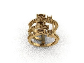 anillo 61 oro Moda belleza diamante Boda joya joyería colgante pendiente compromiso matrimonio platino imprimible plata celebracion 3d print model - Mito3D