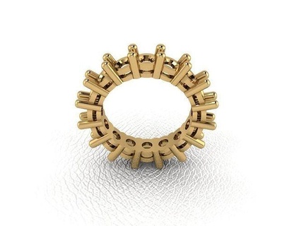 Ring 614 Gold Mode Schönheit Diamant Hochzeit Juwel Schmuck Anhänger Verlobungsring Ehe Platin druckbar Engagement Silber Feier Ringe 3d print model - Mito3D