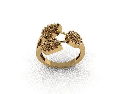 squillare 619 oro moda bellezza diamante nozze gioiello gioielleria pendente anello fidanzamento matrimonio platino stampabile Fidanzamento argento gemma celebrazione anelli 3d print model - Mito3D