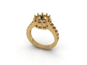 anillo 61 oro moda belleza diamante boda joya joyería colgante pendiente compromiso matrimonio platino imprimible plata celebracion anillos 3d print model - Mito3D