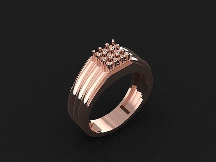 anillo 623 oro Moda belleza diamante Boda joya joyería colgante pendiente compromiso matrimonio platino imprimible plata celebracion moda anillos 3d print model - Mito3D