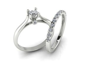 anello 62 il design di fidanzamento anelli gioielli matrimonio carati la pietra grande oro argento gioielliere nuovo gemma tiffany moda 3d print model - Mito3D