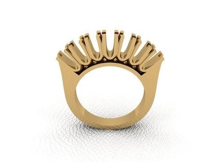 anillo 627 oro Moda belleza diamante Boda joya joyería colgante pendiente compromiso matrimonio platino imprimible plata celebracion anillos 3d print model - Mito3D