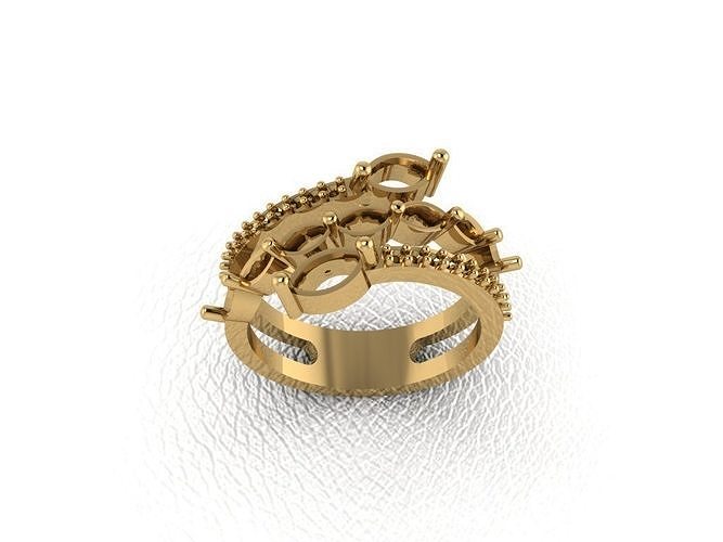 ring 62 gold fashion beauty diamond wedding jewel jewellery jewelry pendant engagementring marriage platinum printable engagement silver gem celebration rings 3D print model - Mito3D