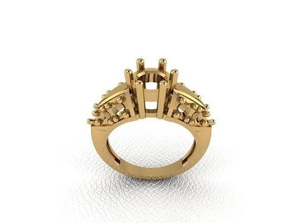 squillare 634 oro moda bellezza diamante nozze gioiello gioielleria pendente anello fidanzamento matrimonio platino stampabile Fidanzamento argento gemma celebrazione anelli 3d print model - Mito3D