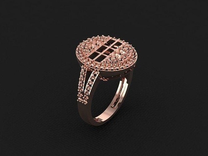 anillo 635 oro Moda belleza diamante Boda joya joyería colgante pendiente compromiso matrimonio platino imprimible plata celebracion moda anillos 3d print model - Mito3D