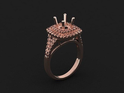 anillo 636 oro Moda belleza diamante Boda joya joyería colgante pendiente compromiso matrimonio platino imprimible plata celebracion moda anillos 3d print model - Mito3D