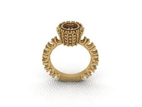 anillo 64 oro moda belleza diamante boda joya joyería colgante pendiente compromiso matrimonio platino imprimible plata celebracion anillos 3d print model - Mito3D