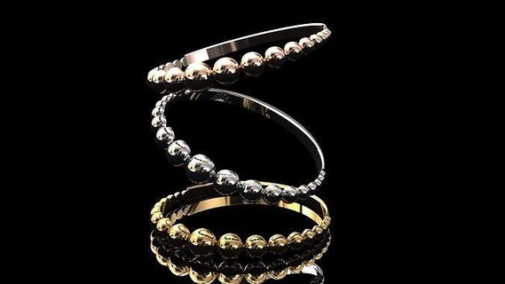bague 6 bijoux argent imprimable bijou bracelet Collier pendentif boucles d'oreilles diamant rubis saphir citrine émeraude or blanc rose matrice carottes rhinocéros anneaux 3d print model - Mito3D