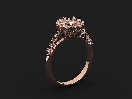 anillo 649 oro Moda belleza diamante Boda joya joyería colgante pendiente compromiso matrimonio platino imprimible plata celebracion moda anillos 3d print model - Mito3D