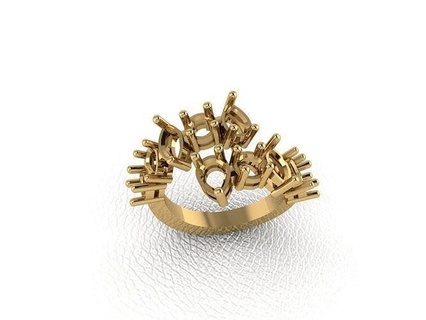 squillare 652 oro moda bellezza diamante nozze gioiello gioielleria pendente anello fidanzamento matrimonio platino stampabile Fidanzamento argento gemma celebrazione anelli 3d print model - Mito3D
