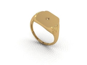 bague 65 or mode beauté diamant mariage bijou bijoux pendentif engagement imprimable argent gemme brillant platine 3d print model - Mito3D