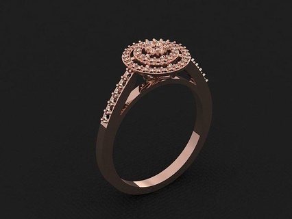 anillo 654 oro Moda belleza diamante Boda joya joyería colgante pendiente compromiso matrimonio platino imprimible plata celebracion moda anillos 3d print model - Mito3D