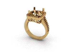 ring 66 gold mode schönheit diamant hochzeit juwel schmuck anhänger verlobungsring ehe platin druckbar engagement silber feier ringe 3d print model - Mito3D