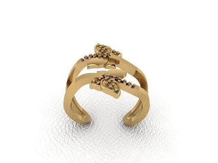 squillare 675 oro moda bellezza diamante nozze gioiello gioielleria pendente anello fidanzamento matrimonio platino stampabile Fidanzamento argento gemma celebrazione anelli 3d print model - Mito3D