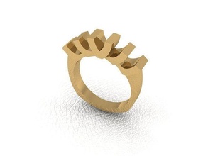 ring 67 gold fashion beauty diamond wedding jewel jewellery jewelry engagem rings 3d print model - Mito3D