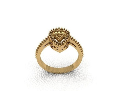 Ring 683 Gold Mode Schönheit Diamant Hochzeit Juwel Schmuck Anhänger Verlobungsring Ehe Platin druckbar Engagement Silber Feier Ringe 3d print model - Mito3D