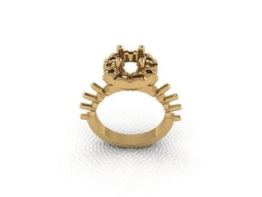 anillo 68 oro Moda belleza diamante Boda joya joyería colgante pendiente compromiso matrimonio platino imprimible plata celebracion 3d print model - Mito3D