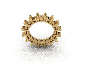 ring 69 gold mode schönheit diamant hochzeit juwel schmuck anhänger verlobungsring ehe platin druckbar engagement silber feier ringe 3d print model - Mito3D