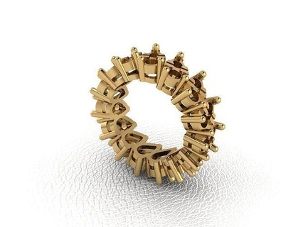 squillare 701 oro moda bellezza diamante nozze gioiello gioielleria pendente anello fidanzamento matrimonio platino stampabile Fidanzamento argento gemma celebrazione anelli 3d print model - Mito3D