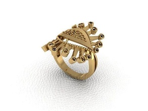 ring 70 gold fashion beauty diamond wedding jewel jewellery jewelry engagem rings 3d print model - Mito3D