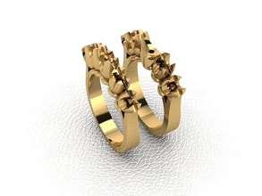 ring 71 gold fashion beauty diamond wedding jewel jewellery jewelry engagem rings 3d print model - Mito3D