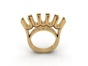 ring 72 gold mode schönheit diamant hochzeit juwel schmuck anhänger verlobungsring ehe platin druckbar engagement silber feier ringe 3d print model - Mito3D