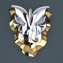 bague 72 bijoux or de l'anneau imprimable d'argent gem les anneaux rhino s'engager l'engagement fiançailles le diamant en la mode joyau anneau beauté pendentif collier 3d print model - Mito3D