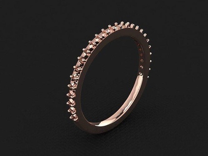 anillo 724 oro Moda belleza diamante Boda joya joyería colgante pendiente compromiso matrimonio platino imprimible plata celebracion moda anillos 3d print model - Mito3D