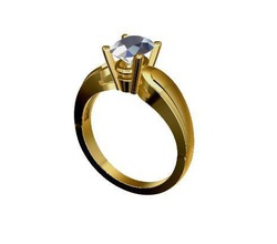 ring 73 gold jewelry luxury marriage jewel wedding diamond celebration shining birthday anniversary gem brilliant precious engagement sterling rings 3d print model - Mito3D