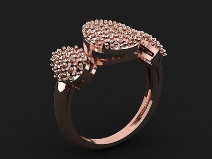 anillo 736 oro Moda belleza diamante Boda joya joyería colgante pendiente compromiso matrimonio platino imprimible plata celebracion moda anillos 3d print model - Mito3D