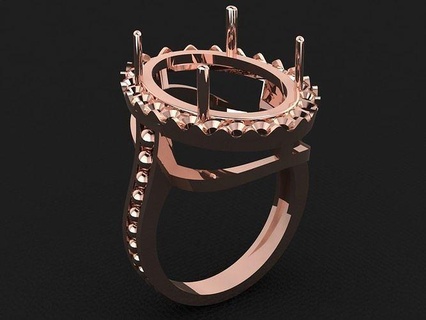 anillo 742 oro Moda belleza diamante Boda joya joyería colgante pendiente compromiso matrimonio platino imprimible plata celebracion moda anillos 3d print model - Mito3D
