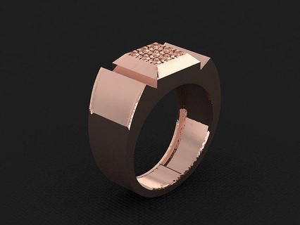 anillo 745 oro Moda belleza diamante Boda joya joyería colgante pendiente compromiso matrimonio platino imprimible plata celebracion moda anillos 3d print model - Mito3D