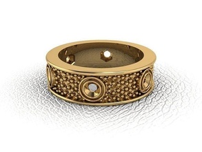 ring 74 gold fashion beauty diamond wedding jewel jewellery jewelry engagem rings 3d print model - Mito3D