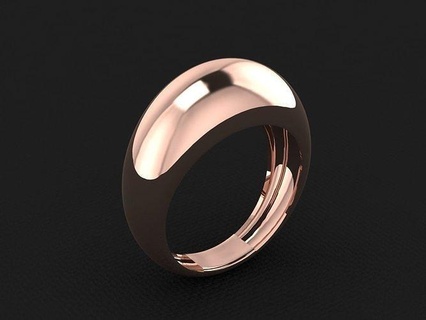 anillo 75 oro Moda belleza diamante Boda joya joyería colgante pendiente compromiso matrimonio platino imprimible plata celebracion moda anillos 3d print model - Mito3D