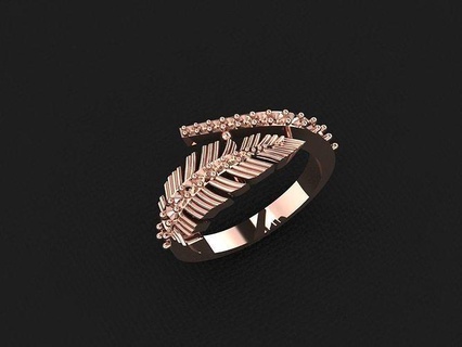anillo 756 oro Moda belleza diamante Boda joya joyería colgante pendiente compromiso matrimonio platino imprimible plata celebracion moda anillos 3d print model - Mito3D