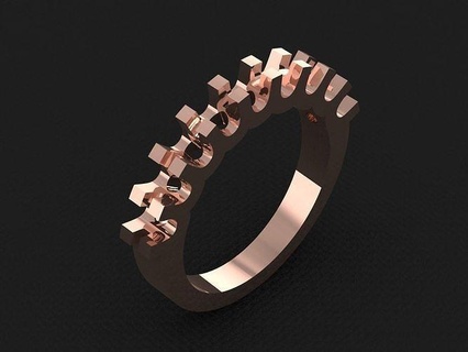 anillo 759 oro Moda belleza diamante Boda joya joyería colgante pendiente compromiso matrimonio platino imprimible plata celebracion moda anillos 3d print model - Mito3D